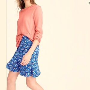 J.Crew Flutter Mini Skirt in Vintage Scarf Print